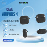  Vỏ đựng ốp case Airpods 4 Silicon trơn nhiều màu 