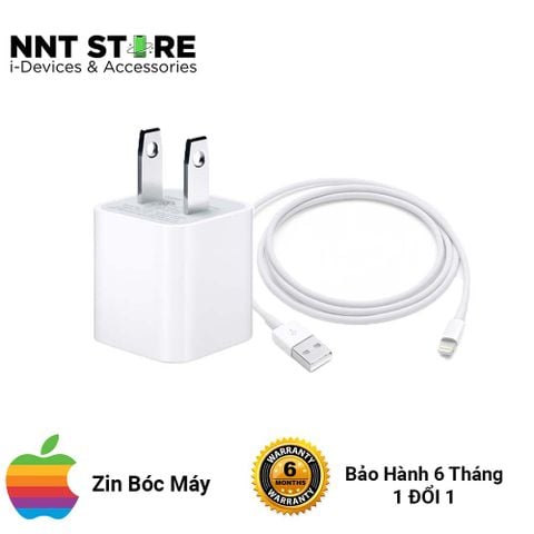  Bộ sạc iPhone 5w zin bóc máy 