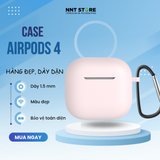  Vỏ đựng ốp case Airpods 4 Silicon trơn nhiều màu 