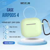  Vỏ đựng ốp case Airpods 4 Silicon trơn nhiều màu 