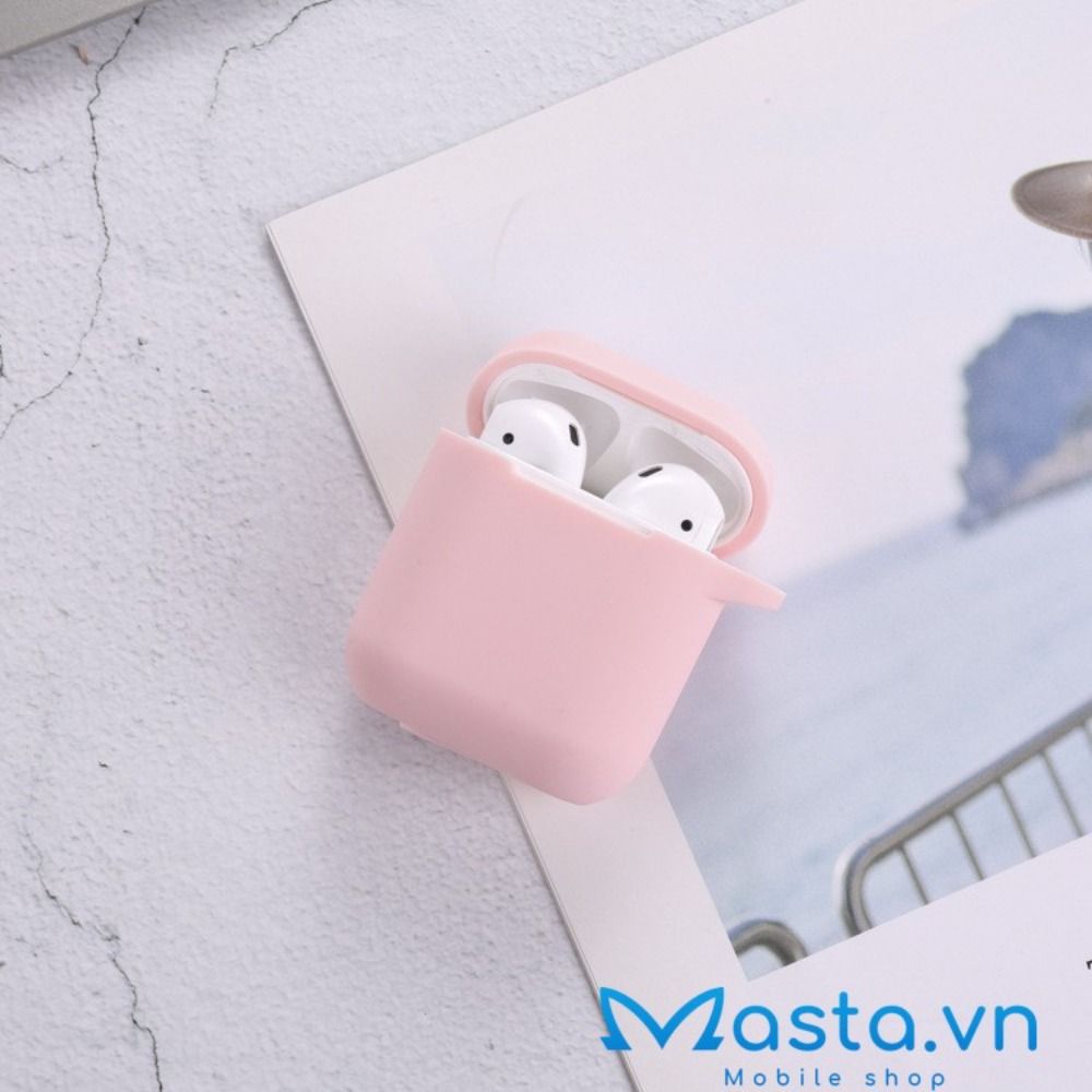Vỏ Bảo Vệ Hộp Sạc Tai Nghe Kết Nối Bluetooth Bằng Silicon Kèm Móc