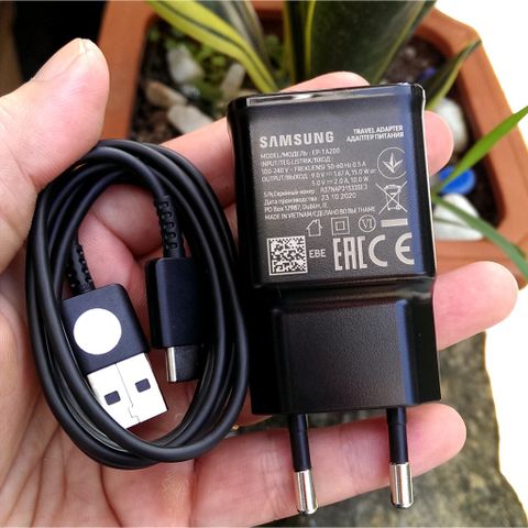  Bộ sạc nhanh Samsung galaxy S10/S10+ Chính hãng || Bộ sạc 18W USB A to type C 