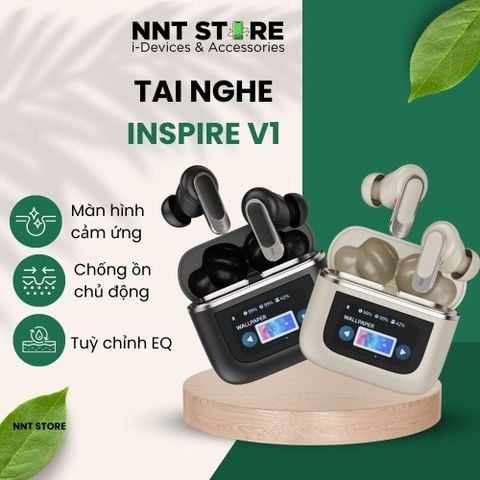  Tai nghe Bluetooth không dây INSPIRE V1 xuyên âm chống ồn chủ động 