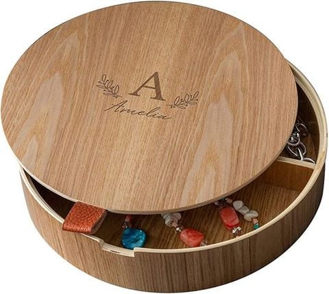  PERSONALISED JEWELLERY WOODEN BOX - WGH49 