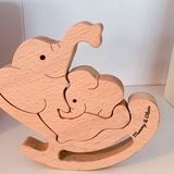 PERSONALISED WOODEN ELEPHANT - WGH36