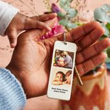 PERSONALISED LEATHER PHOTO KEYRING - LGH67