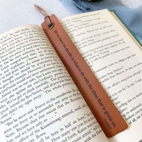 PERSONALISED LEATHER BOOKMARK - LGH27