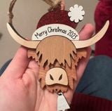 Highland Cow Ornament