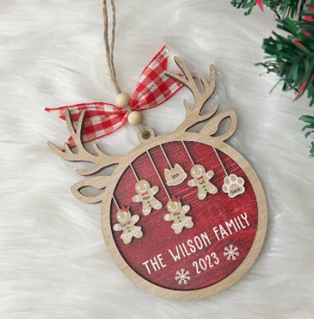 Gingerbread Family Ornament