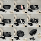 Leather fanny pack for women