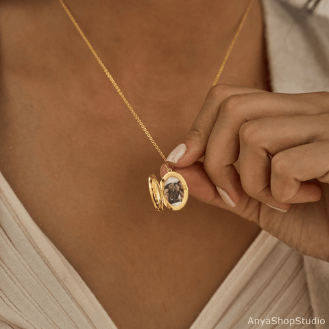  Locket Necklace with Photo 