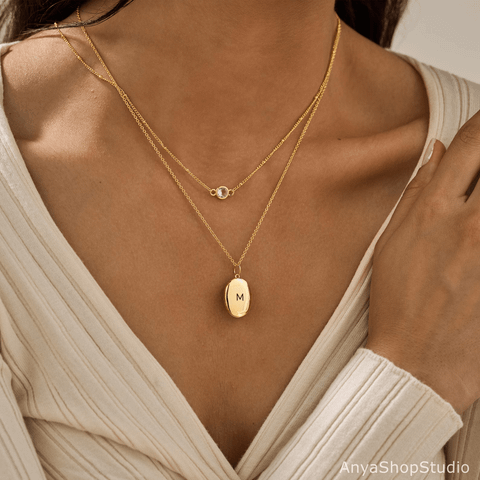 Locket Necklace with Photo