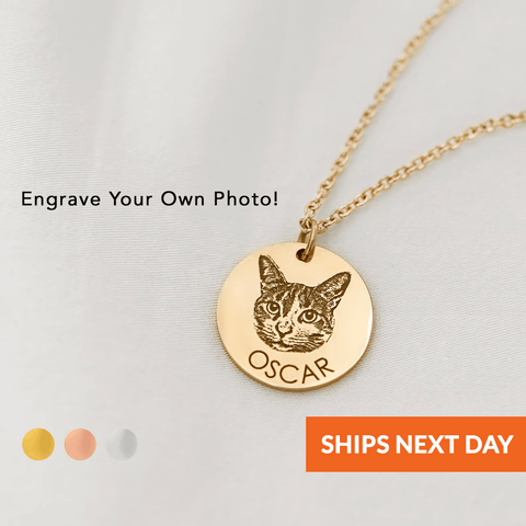 Custom Pet Portrait Necklace