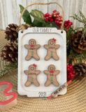 Family Ornament Personalized Gingerbread
