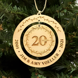 50th Wedding Anniversary Gifts // Christmas Anniversary Ornament