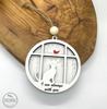 Cat and Dog Cardinal Ornament