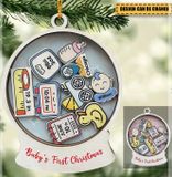 Baby's First Christmas Ornament 2023, Custom baby's first Christmas present