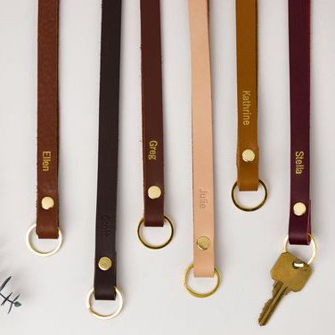  PERSONALISED LEATHER LANYARD FOR KEYCHAIN - LGH51 