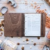 PERSONALISED WOODEN RECIPE BOOK BINDER - WGH30