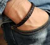 Mens Leather Bracelet