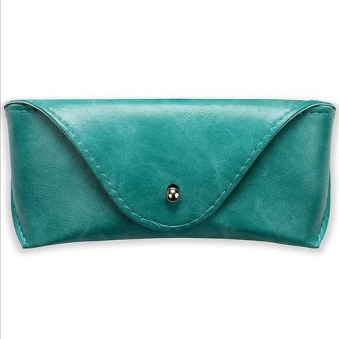  PERSONALISED MEDIUM HARD LEATHER GLASSES CASE - LGH15 