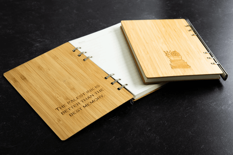  Personalized Wood Notebook 