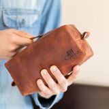 TOILETRY LEATHER BAG DOPP KIT FOR MEN - LGH30