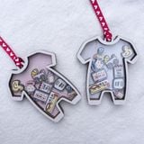 Baby's First Christmas Ornament 2023 Gifts Personalized Wooden Baby Ornament