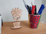 Personalised Teachers Thank You Flower Pot Stand