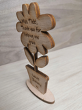 Personalised Teachers Thank You Flower Pot Stand