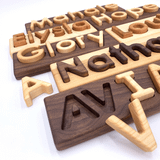 Wooden Name Puzzle, Custom Name Puzzle, Heirloom Quality Natural Hardwoods