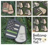 Military Dog Tag Ornaments