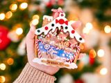 Gingerbread House Shaked Ornament