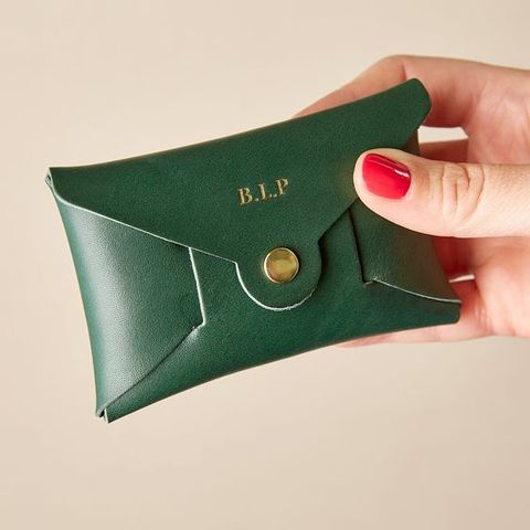 WOMEN'S PERSONALISED LEATHER COIN PURSE - LGH26 