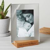 SILVER PHOTO FRAME WITH PERSONALISED STAND - WGH72
