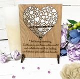 PERSONALISED WOODEN HEART DECORATIVE FRAME - WGH64