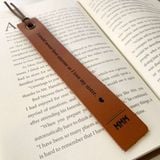 PERSONALISED LEATHER BOOKMARK - LGH27