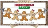 Personalized Gingerbread Family Wood Sign