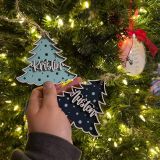 Personalized Christmas Tree Stocking Tags