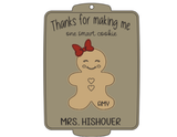 Cute Teacher Christmas Ornament