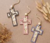 Cross Tag Ornament, Christmas Ornament