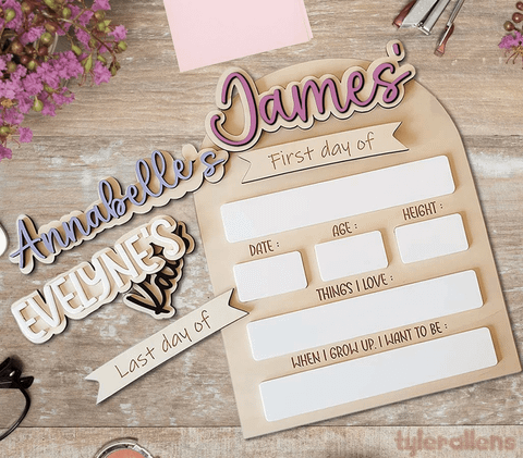 First Day of School Sign, Back to School Sign,Personalized School Sign,Kindergarten First Day of School Sign, First and Last Day School Sign