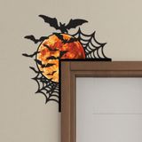 Halloween Wooden Door Corner Sign
