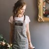 PERSONALISED CANVAS MIXED LEATHER APRON - WGH55