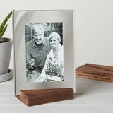 SILVER PHOTO FRAME WITH PERSONALISED STAND - WGH72