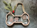 Fur Family Shaker Ornament