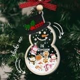 Personalized Snowman Family Christmas Ornament