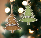 Personalized Christmas Tree Stocking Tags