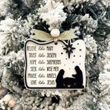 Believe Like Mary Ornament