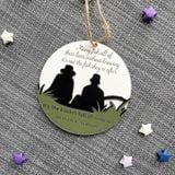 Customizable Memorial Keepsake Fishing Charm Ornament